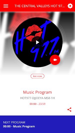 THE CENTRAL VALLEYS HOT 97.7 Screenshot 0