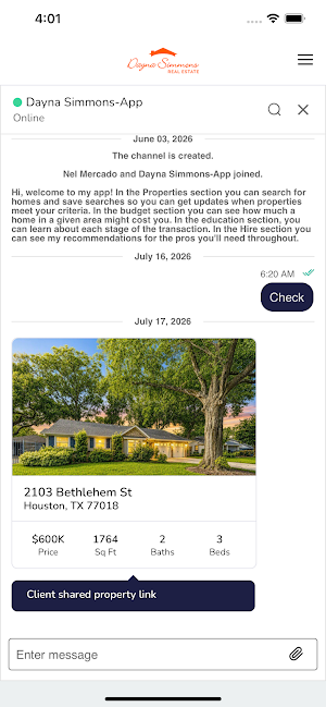 Dayna Simmons Real Estate Screenshot 3