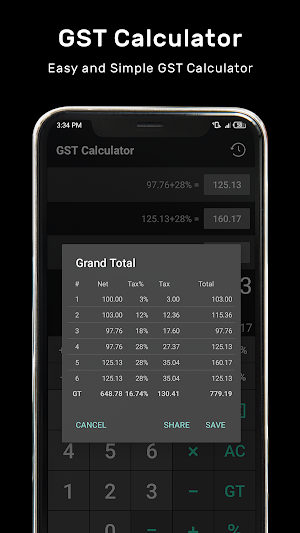 Easy GST Calculator Screenshot 3