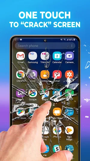 Broken Screen Prank & Cracked Screenshot 1