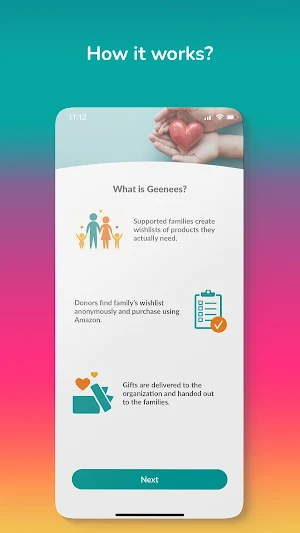 Geenees - Gifts & Donations Screenshot 1