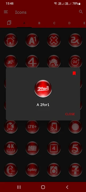 Red Pixl Glass Icon Pack Screenshot 3