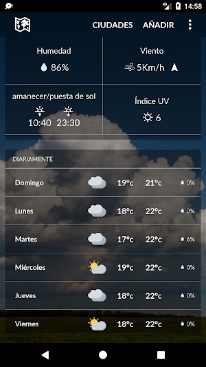 Peru weather Screenshot 1