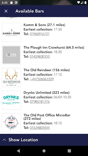 LOCAL Food & Drink Delivered Screenshot 1