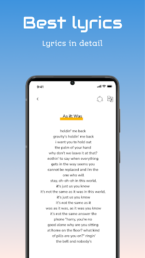 Harry Styles Lyrics Screenshot 2