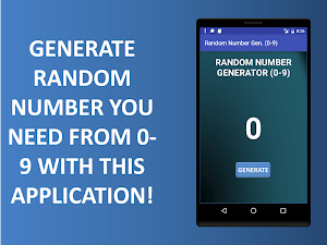 Random Number Generator (0-9) Screenshot 0