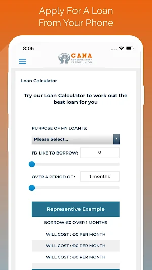 CANA Credit Union Screenshot 2
