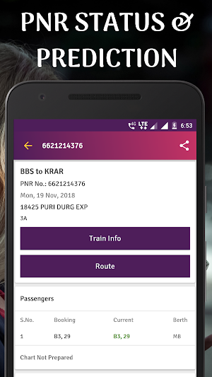 Train PNR Status, Rail Running Status, Train Info Screenshot 1