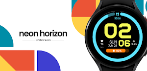 Neon Horizon Watch Face Screenshot 0