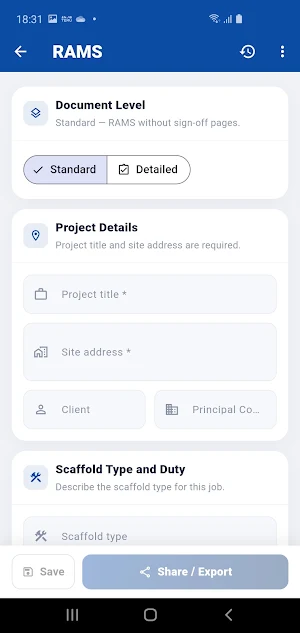 ScaffDocs Screenshot 2