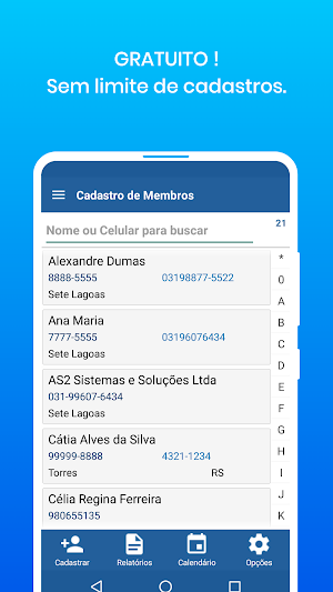Cadastro de Membros, Integrantes e Sócios Screenshot 0