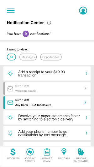 Amwins HRA/FSA Screenshot 3