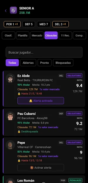 FantasyStats Screenshot 2