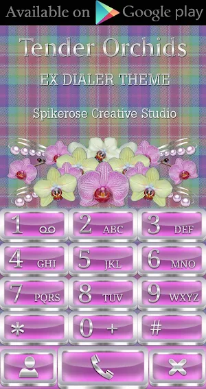 Tender Orchids theme Screenshot 2