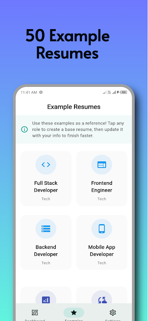 Smart Resume and CV Builder Screenshot 1
