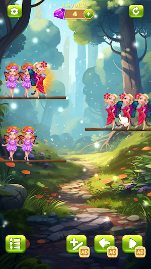 Sort princesses-fairy game Screenshot 0