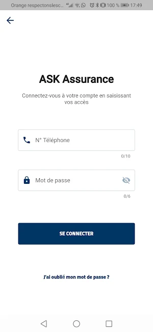 Ask Assurance Mobile Screenshot 1