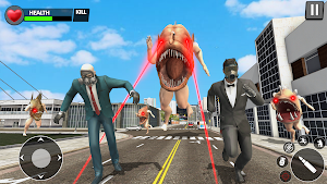 Shoot The Fish Head Monster 3D Screenshot 0
