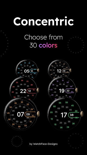 Concentric - Pixel Watch Face Screenshot 1