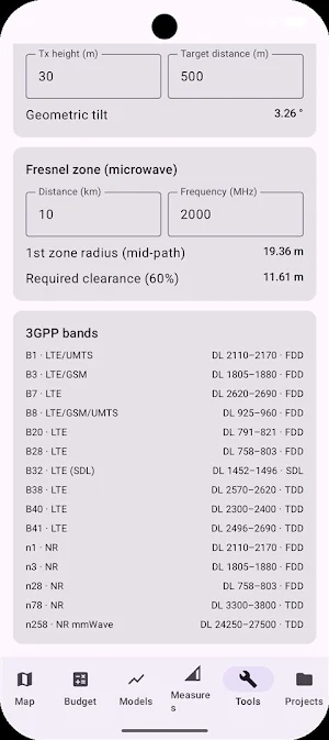 Cell Coverage Planner Screenshot 1