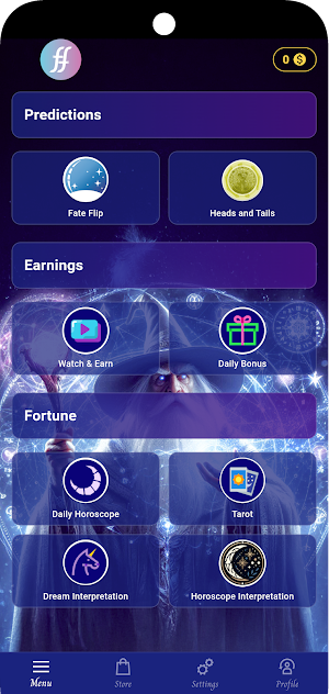 FateFlip Fortune & Tarot Screenshot 0