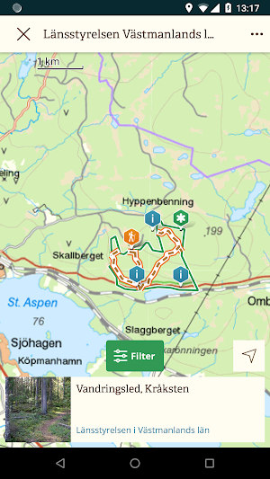 Västmanlands Naturkarta Screenshot 2