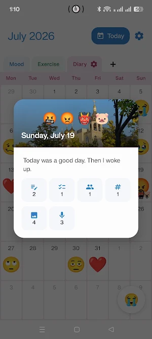 Emoji Calendar Screenshot 2