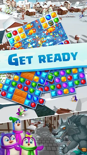 Jewel Match 3 - Penguin Story Screenshot 3