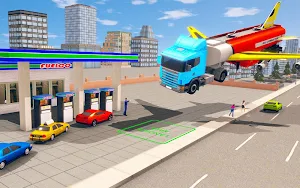Flying Oil Tanker Transporter Truck Simulator Game Screenshot 3