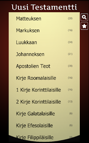 Finnish Holy Bible Screenshot 1