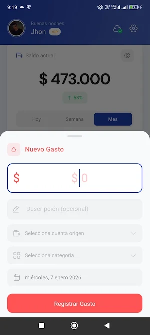 Control Finanzas: Gastos Screenshot 3