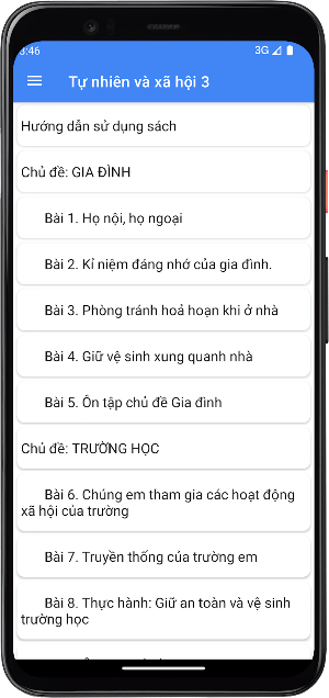 Tự nhiên và xã hội Lớp3 Screenshot 1