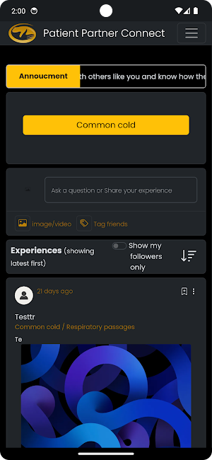 Patient Partner Connect Screenshot 2