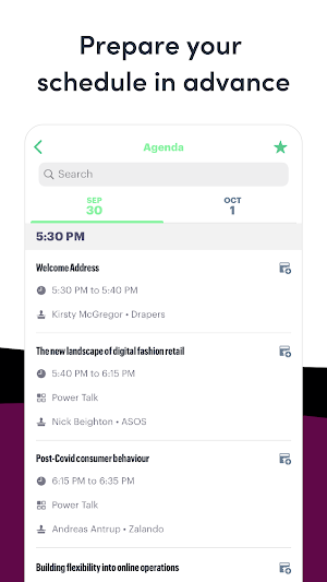 Drapers Events Screenshot 2