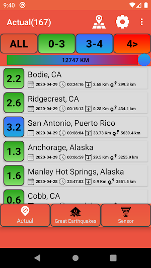 Last Earthquakes(Notification) Screenshot 0