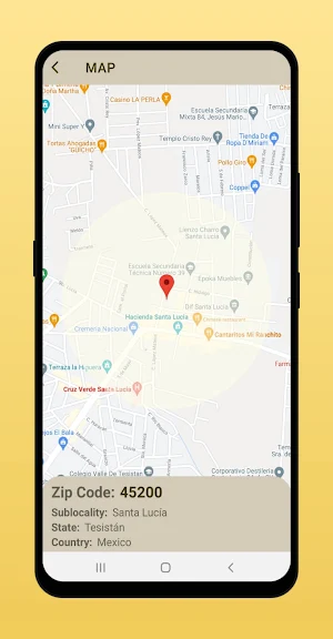 My Location Zip Code Screenshot 2