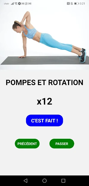 fitness sans equipement Screenshot 2