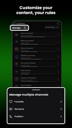 Lizaine IPTV Player Screenshot 2