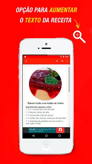 Receitas de Panacota Screenshot 2