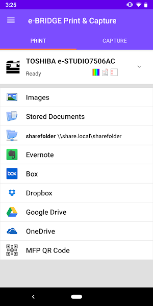 e-BRIDGE Print & Capture Screenshot 0