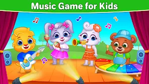 Kids Music: Piano, Xylo, Drums Screenshot 1