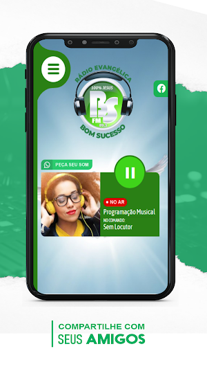 Rádio Evangélica Bom Sucesso Screenshot 2