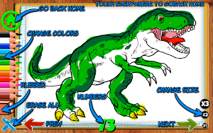 Coloring Dinosaurs For Kids Screenshot 2
