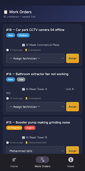 FMS – Facility Management Screenshot 3