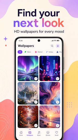 Artevo - Wallpapers & Music Screenshot 1