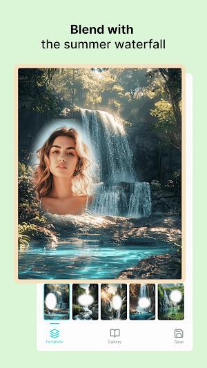 Waterfall photo frame Pic edit Screenshot 0