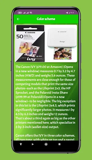 Canon Mobile Mini Guide Screenshot 0