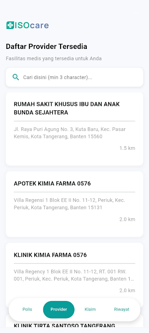 ISOCare Screenshot 1