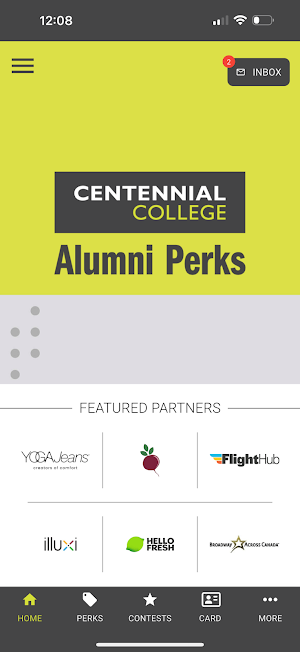 Centennial Alumni Perks Screenshot 0