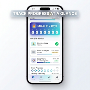 HabitIQ AI Habit Tracker Daily Screenshot 0